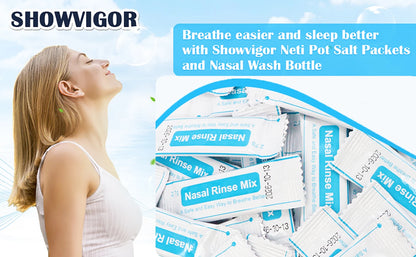 Pre-Mixed Saline Packets for Sinus Rinse and Nasal Irrigation Systems, 30 Count, Pharmaceutical Grade and PH Balanced