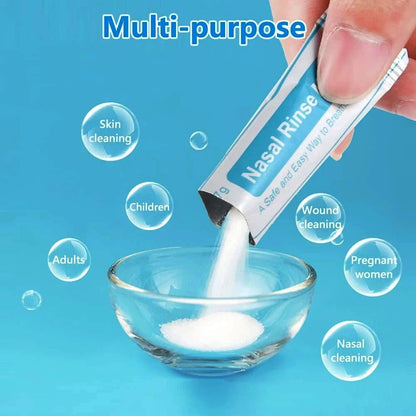 Pre-Mixed Saline Packets for Sinus Rinse and Nasal Irrigation Systems, 30 Count, Pharmaceutical Grade and PH Balanced